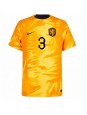 Nederländerna Matthijs de Ligt #3 Replika Hemmakläder VM 2022 Kortärmad